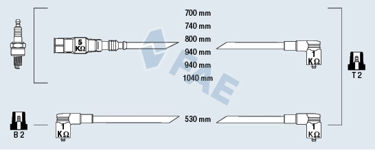 Kit de câbles d'allumage FAE 85070