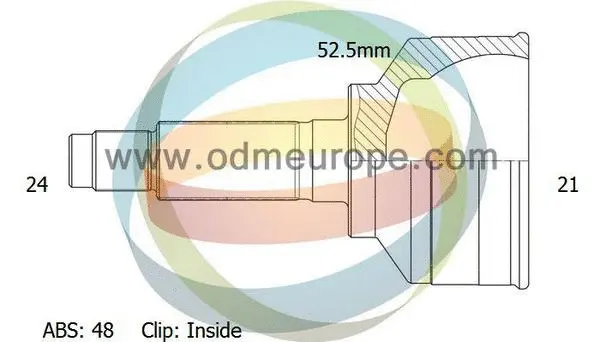 Jeu de joints, arbre de transmission 4X4 ESTANFI EST-12-080687