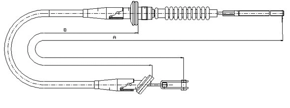 Tirette à câble, commande d'embrayage SONOVA CF00708