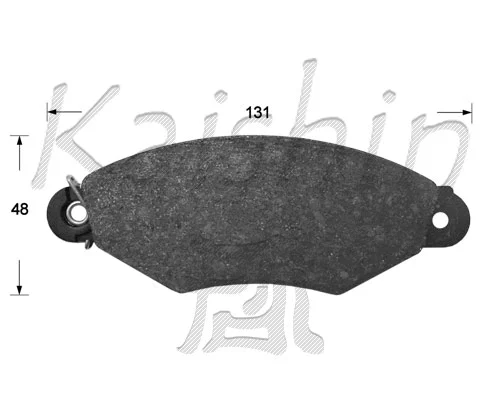 Kit de plaquettes de frein, frein à disque KAISHIN FK10167