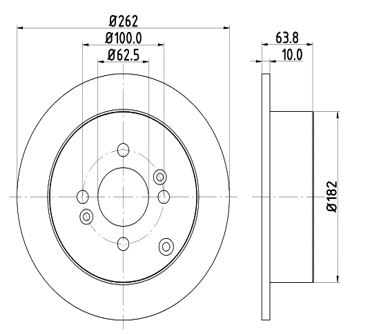 Disque de frein MTR 12108538