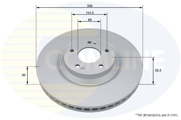 Disque de frein COMLINE ADC5080V