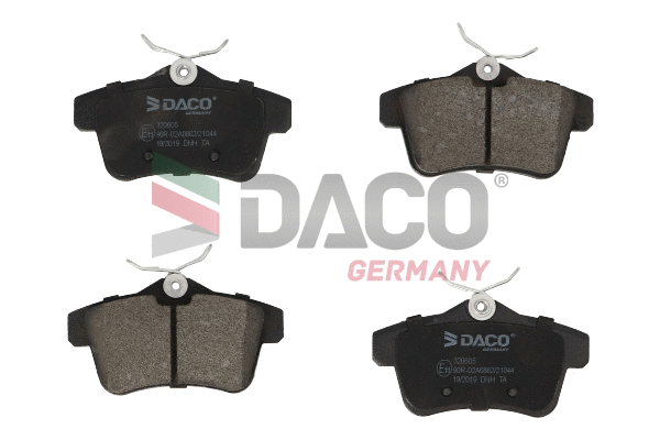 Kit de plaquettes de frein, frein à disque DACO Germany 320605