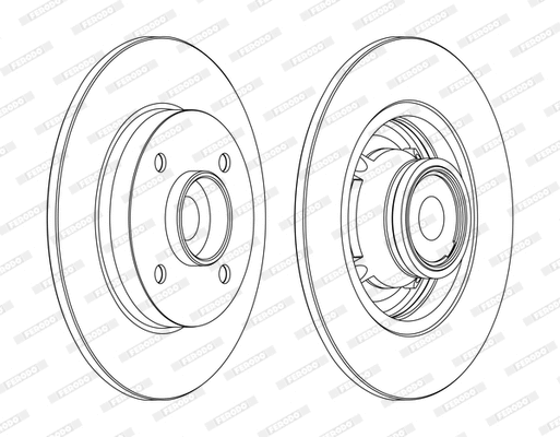 Disque de frein FERODO DDF1560C-1-D