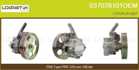 Pompe hydraulique, direction LGK 037078101OEM