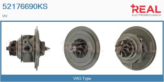 Groupe carter, turbocompresseur REAL 52176690KS