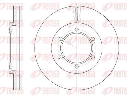 Disque de frein REMSA 6949.10