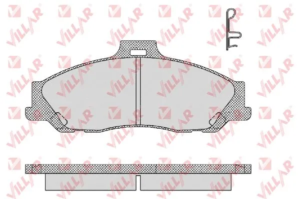 Kit de plaquettes de frein, frein à disque VILLAR 626.1355