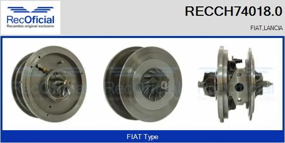 Groupe carter, turbocompresseur RECOFICIAL RECCH74018.0