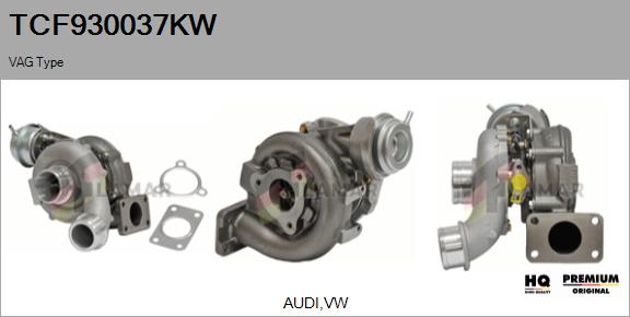 Turbocompresseur, suralimentation FLAMAR TCF930037KW