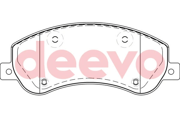 Kit de plaquettes de frein, frein à disque DEEVO BP54040