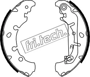 Jeu de mâchoires de frein fri.tech. 1040.149