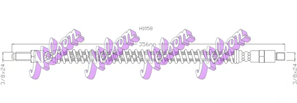 Flexible de frein KAWE H1058