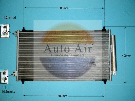 Condenseur, climatisation AUTO AIR GLOUCESTER 16-6220