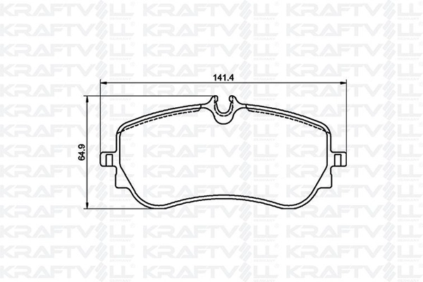 Kit de plaquettes de frein, frein à disque KRAFTVOLL GERMANY 07010077