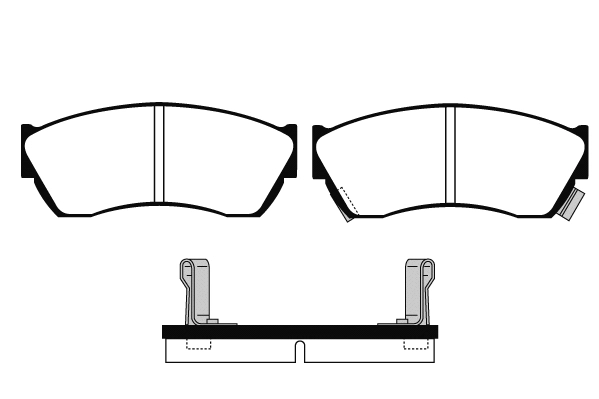 Kit de plaquettes de frein, frein à disque Technika 01313