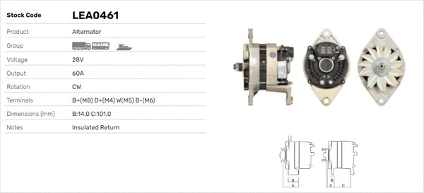 Alternateur LUSA LEA0461