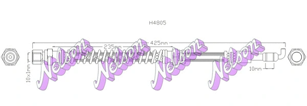 Flexible de frein BROVEX-NELSON H4805