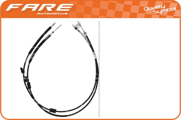 Tirette à câble, frein de stationnement FARE-RCH 18261