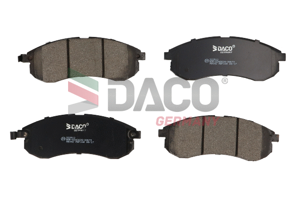 Kit de plaquettes de frein, frein à disque DACO Germany 322512