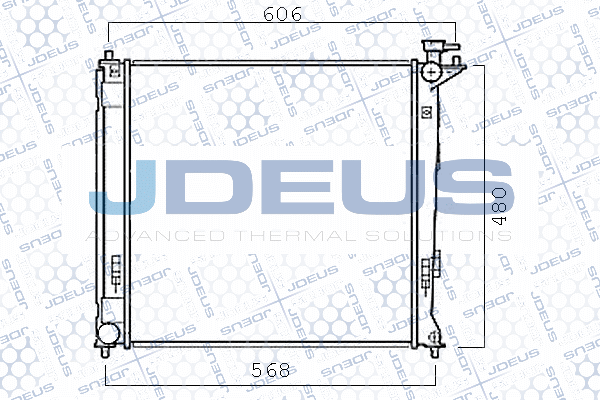 Radiateur, refroidissement du moteur JDEUS M-0540440