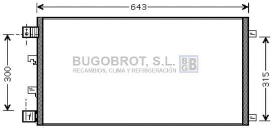 Condenseur, climatisation BUGOBROT 62-DN5283