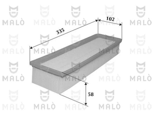Filtre à air AKRON-MALÒ 1500143