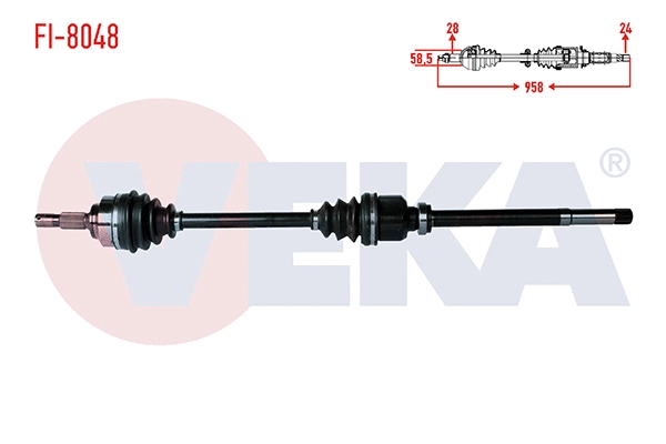 Arbre de transmission VEKA FI-8048
