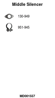 Silencieux central FA1 MD001557