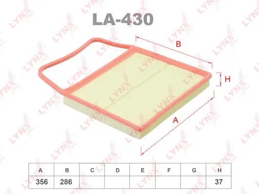Filtre à air LYNXAUTO LA-430