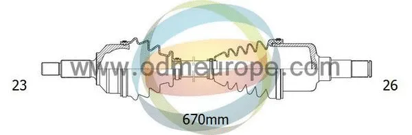 Arbre de transmission 4X4 ESTANFI EST-18-291280