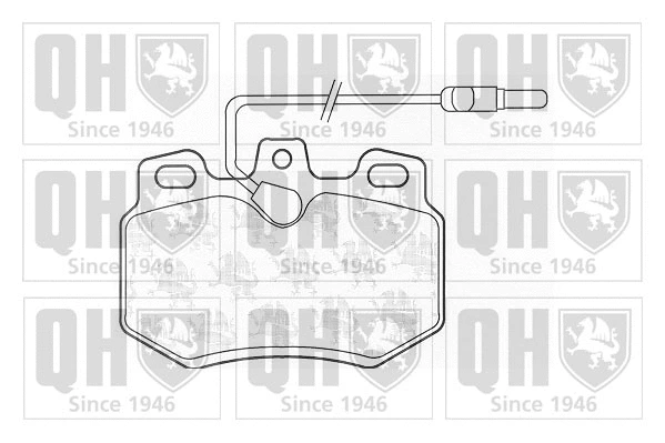 Kit de plaquettes de frein, frein à disque QUINTON HAZELL BP754