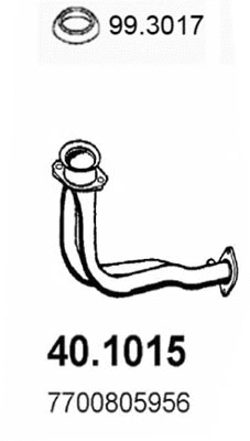 Tuyau d'échappement ASSO 40.1015
