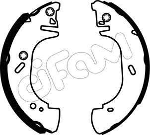 Jeu de mâchoires de frein CIFAM 153-123