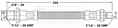 Tuyau d'embrayage BORG & BECK BBH6528