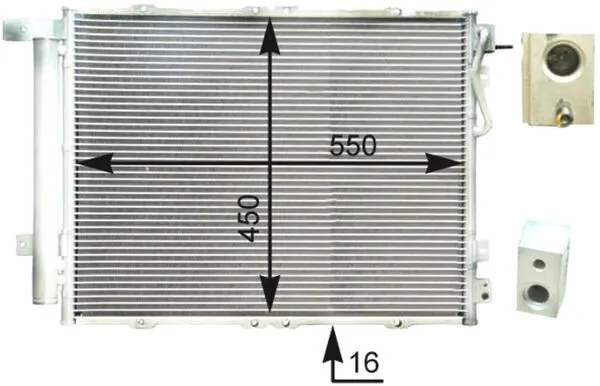 Condenseur, climatisation MAHLE AC 429 000P