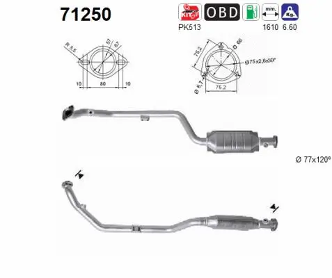 Catalyseur AS 71250