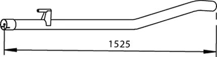 Tuyau d'échappement DINEX 74520