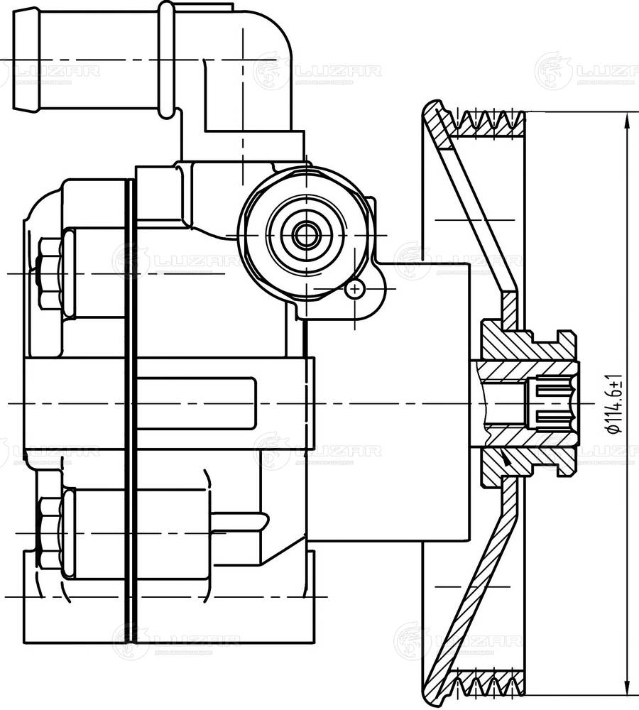 Pompe hydraulique, direction LUZAR LPS 2116