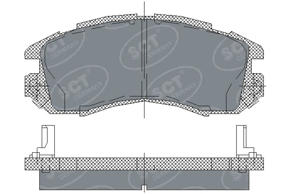 Kit de plaquettes de frein, frein à disque SCT - MANNOL SP 210 PR