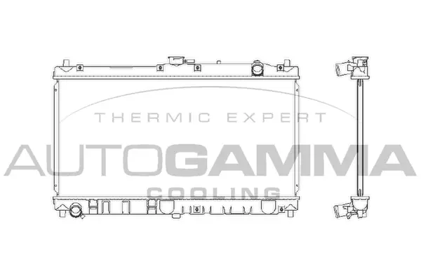 Radiateur, refroidissement du moteur AUTOGAMMA 103152