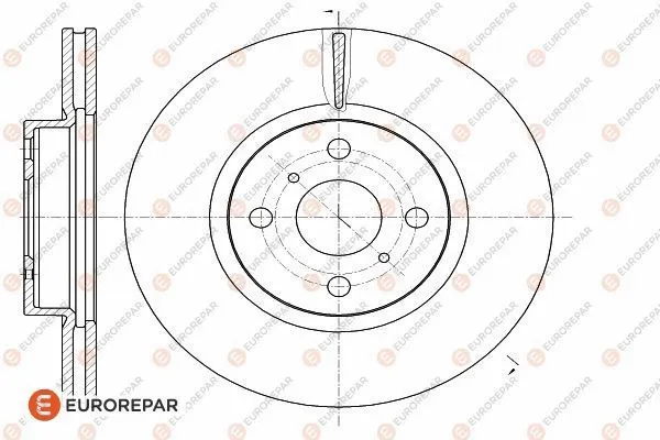 Disque de frein EUROREPAR 1622807080