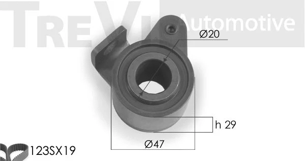 Kit de courroie crantée TREVI AUTOMOTIVE KD1081