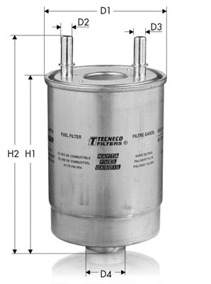 Filtre à carburant TECNECO FILTERS GS10669