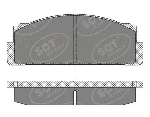 Kit de plaquettes de frein, frein à disque SCT - MANNOL SP 486 PR