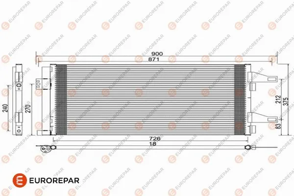 Condenseur, climatisation EUROREPAR 1610161780