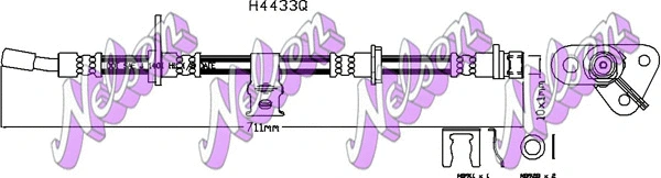 Flexible de frein KAWE H4433Q
