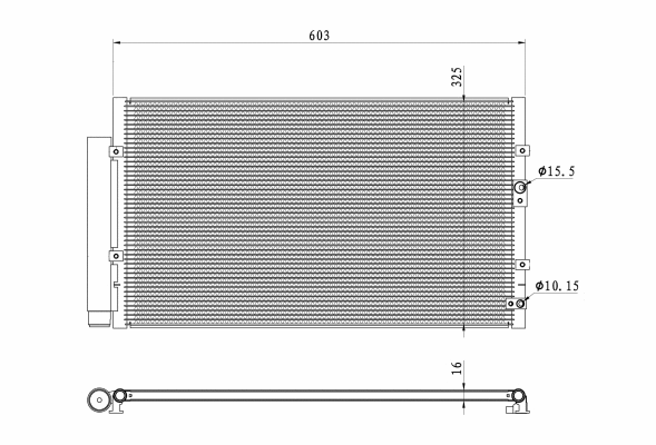 Condenseur, climatisation NRF 350487