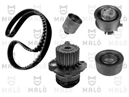 Pompe à eau + kit de courroie crantée AKRON-MALÒ 1555014