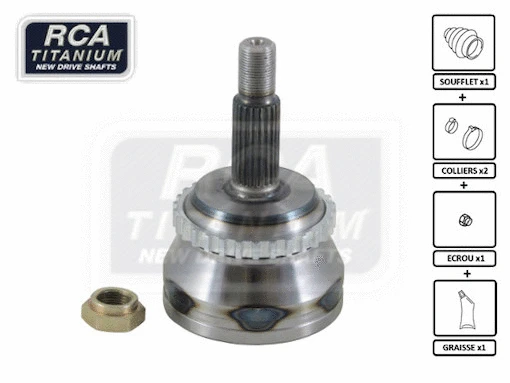 Jeu de joints, arbre de transmission RCA FRANCE RE47A